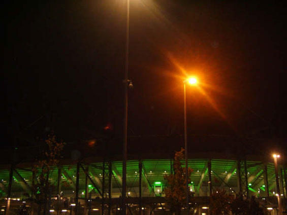 Blick auf den Borussia-Park, wo sich der Vorfall ereignete.